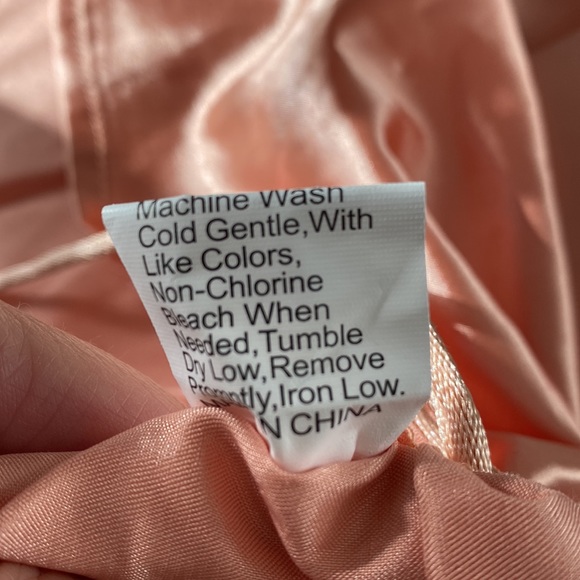 Joyfunear Ruched Drawstring Knot Satin Dress - Picture 7 of 7